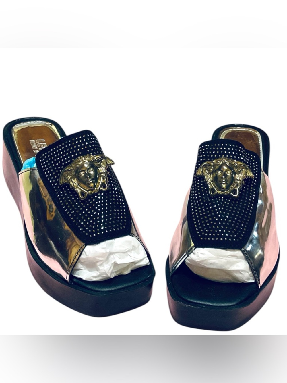 Medusa Head Platform Sandals Size 38 US Size 8